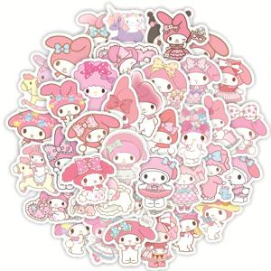 40PCS Sanrio 내 멜로디 스티커 만화 멜로디 토끼 스티커 노트북 노트북 가방 방수 데칼 아이 장난감 스티커