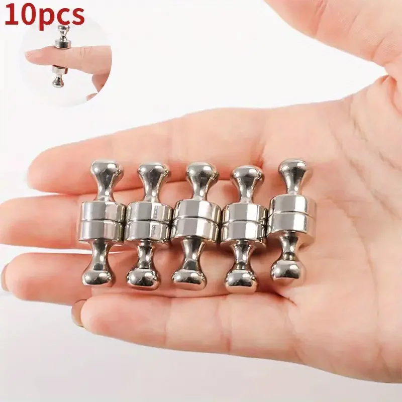 금속 마그네틱 네일 주방 페인팅 펜던트 펀치 프리 마그네틱 엄지 압정 자석, T12X16, 10 개