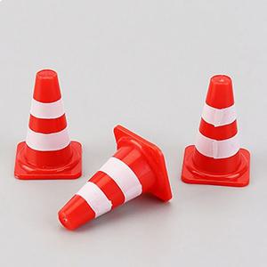 10pcs 미니 교통 표지판 어린이를위한 장애물 장난감 건설 자동차 테마 파티 교통 콘 스포츠 훈련