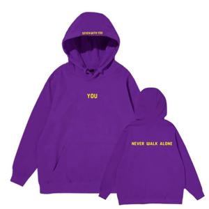 프린트 까마귀 겨울 플러스 양털 스웨터 하라주쿠 결코 혼자 걷지 마세요 복장 소년 소녀