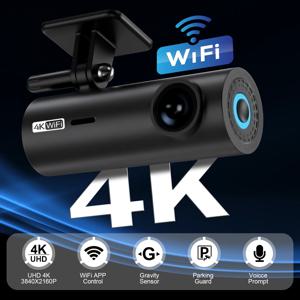 3840*2160P 자동차 Dvr Dashcam 4K 대시 캠 자동차 드라이브 비디오 레코더 전면 카메라 WiFi 차량 용품 24h 주차 밤 V