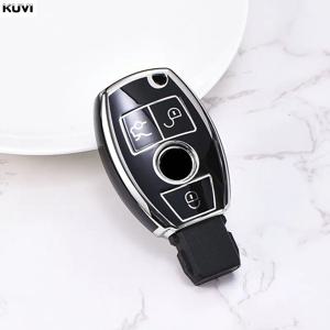 뜨거운 TPU 자동차 키 케이스 커버 셸 Fob 메르세데스 벤츠 A C E S 클래스 W204 W205 W212 W213 W176 GLC CLA AMG W177 자동차 액세서리