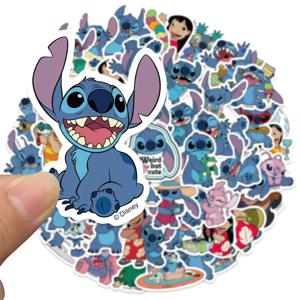 51PCS 귀여운 만화 릴로 & 스티치 스티커 DIY 일기 노트북 수하물 스케이트 보드 낙서 데칼 재미 클래식 장난감