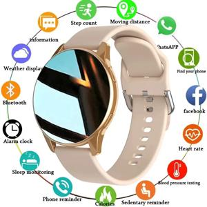 새로운 여성 블루투스 통화 스마트 시계 심박수 혈압 모니터링 Smartwatches 삼성 IOS 용 방수 남성 Smartwatch