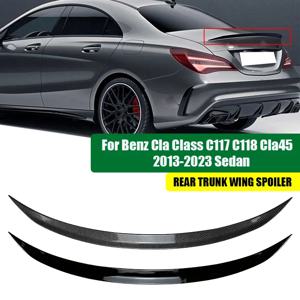 리어 윙 스포일러 메르세데스 벤츠 CLA 클래스 C117 C118 CLA200 CLA260 CLA45 AMG 2013-2023 자동차 리어 스포일러 립 외부 부품