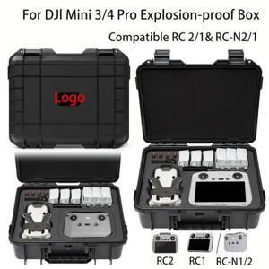 DJI 미니 3/4Pro 케이스 미니 4 프로 방폭 케이스 미니 4 프로 가방 휴대용 방수 상자 하드 쉘 대용량 케이스