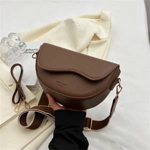 여성을위한 작은 PU 가죽 안장 겨드랑이 가방 2024 여름 체인 어깨 Crossbody 가방 숙녀 빈티지 겨드랑이 핸드백 bolsa