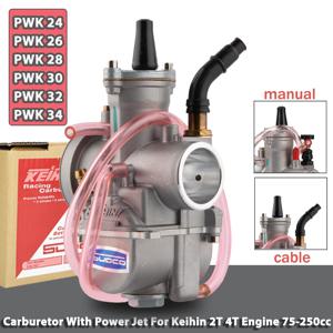 카브레타 파워 제트 포함, Keihin 2T 4T ATV 쿼드 고 카트 75-250cc 범용 오토바이 PWK 24 26 28 30 32 34mm 카브레타