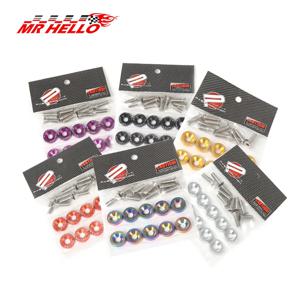 향상된 자동차 육각 패스너, 머드가드 와셔, 범퍼 엔진, 오목 나사, Honda 2용 JDM 머드가드 와셔