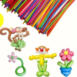 50pcs 풍선 긴 스트립 나선형 스타일 컬러 라텍스 수집 파티 생일 웨딩 장식 풍선 디자인 팽창기