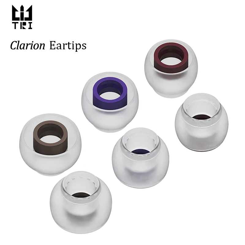 TRI Clarion 실리콘 이어폰 이어팁 S/M/L 사이즈 헤드폰 액세서리용 3쌍 유선 헤드셋 이어버드 KBEAR HBB KAI I3 Pro IEMS