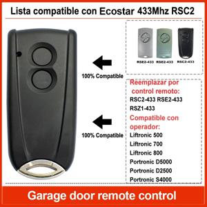 Hormann ECOSTAR Liftronic 500 700 800 Ecostar RSC2 RSE2 RSZ1,AGS RSC2 RSE2 차고 문 원격 제어 433MHz와 호환 가능
