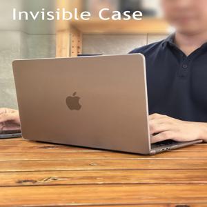 Macbook Air 13 케이스 용 보이지 않는 노트북 케이스 M1 M2 M3 M4 Pro 14 16 Funda Para Air 15 Pulgadas 고급 노트북 쉘