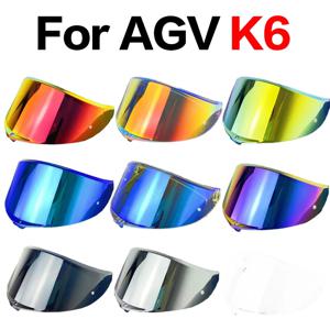 AGV K6 풀 페이스 모터사이클 헬멧 바이저 렌즈 커패시턴스 헬멧 액세서리 멀티 컬러 헬멧 바이저 Dropship