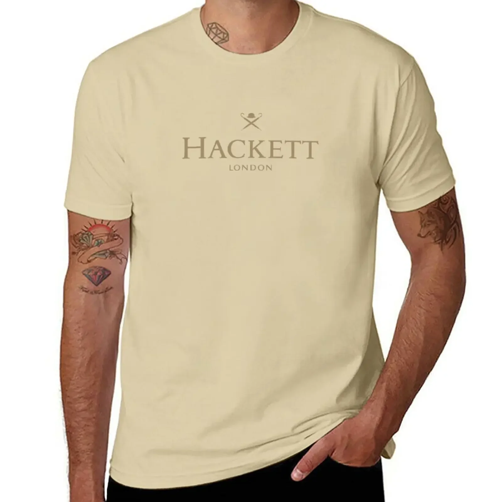 맞춤형 디자인 나만의 오버 사이즈 남성 티셔츠 Hacket Limited 티셔츠 귀여운 탑 그래픽 남성 의류 오버 사이즈 하라주쿠 웃긴