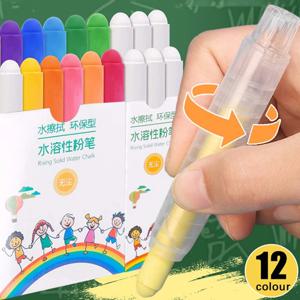 12/6pcs 먼지없는 분필 펜 단단한 무독성 칠판 화이트 보드 드로잉 펜 학교 교사 분필 마커 사무용품