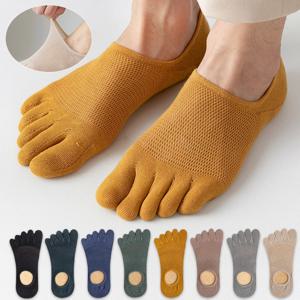 3 짝/몫 남성 양말 통기성 땀 참신 발가락 양말 패션 캐주얼 통기성 손가락 보트 양말 남성용 고품질 삭스