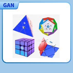 GAN 기묘한 모양의 매직 큐브 콤비네이션, 피라미드 스큐브 강화 Uv Gan 미러 간즈큐브