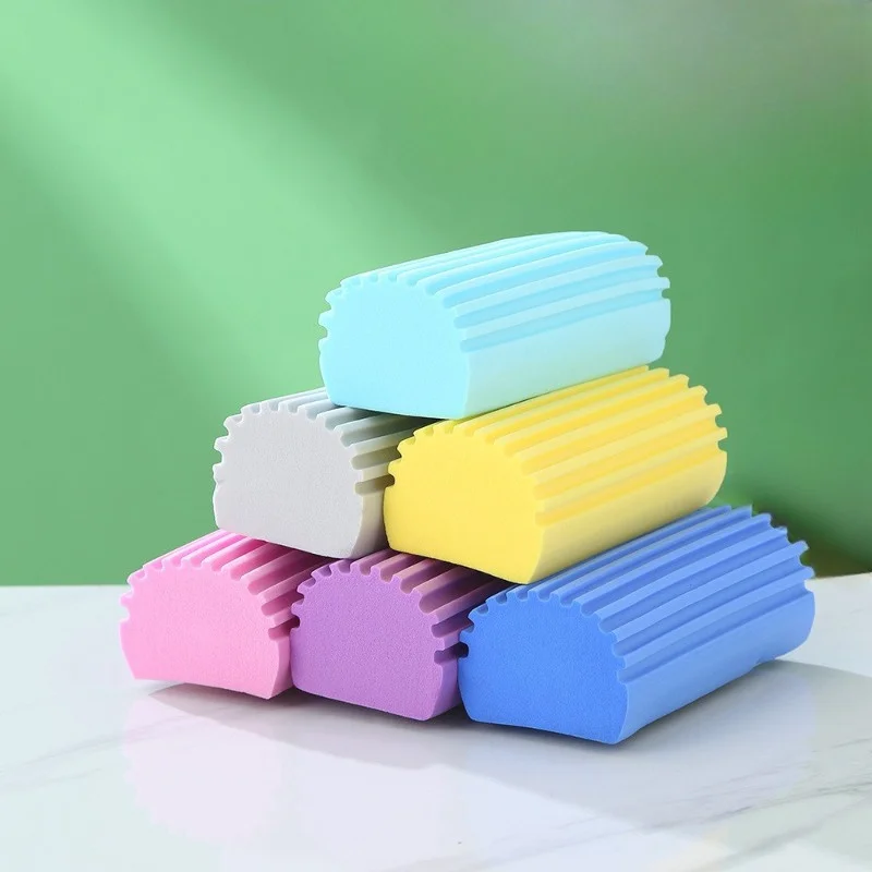 5PCS 댐프 클린 더스터 스폰지 재사용 가능한 젖은 더스터 스폰지 클렌징 및 먼지 제거 도구의 여러 색상