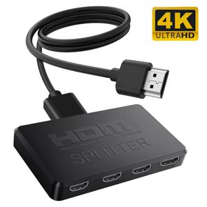 1 in 4 out 4K HDMI 호환 분배기 1x4 비디오 분배기 HDTV 분배기 TV 상자 용 오디오 동기화 HDTV DVD PS3 Xbox 노트북 모니터