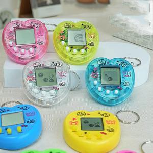 1PCS 투명 전자 애완 동물 게임 휴대용 게임 콘솔 장난감 가상 사이버 디지털 애완 동물 픽셀 재미 있은 선물 놀이 장난감