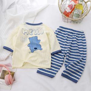 아기 잠옷 세트 면화 어린이 잠옷 유아 긴 소매 아기 Nightwear 잠옷 어린이 만화 Homewear 의류