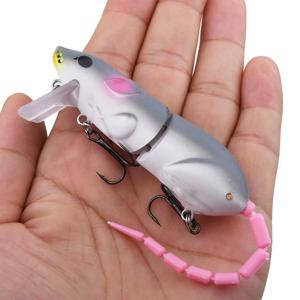 15.5CM 마우스 루어 인공 플라스틱 마우스 낚시 루어 Swimbait Rat Pike Bass Minnow Floatingbaits 낚시 태클 액세서리