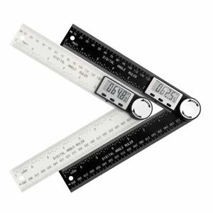 목공 측정 도구에 적합한 1 PC 2 in 1 디지털 각도 감지기 스케일 고정밀 다기능 도구