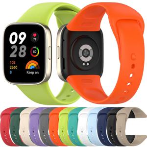 Redmi Watch 3 용 WatchBand 스트랩 Xiaomi Redmi3 액세서리 벨트 Correa 용 기존 SmartWatch 밴드 실리콘 팔찌 팔찌