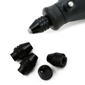 범용 멀티 드릴 척 키리스 0.3-3.2mm 미니 키리스 드릴 비트 척 어댑터, 드레멜 로터리 도구 조각기 액세서리