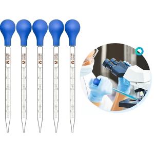 Li 이동을 위한 큰 고무 모자 10 Ml 유리 교반 막대를 가진 유리제 졸업된 뷰렛 실험실 피펫