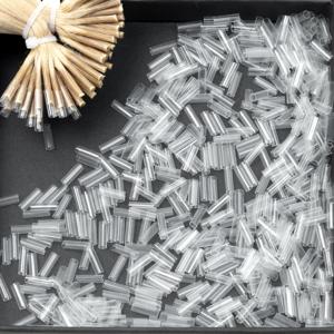 접착제없이 머리 확장을위한 500pcs 열 수축 튜브 퓨전 헤어 액세서리 도구 투명 색상