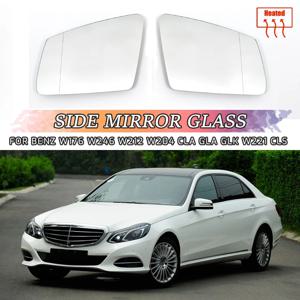 메르세데스-벤츠 A B C E GLA CLA GLK W176 W246 W212 W204 W221 용 왼쪽 및 오른쪽 사이드 미러 유리 백미러 외부 광각