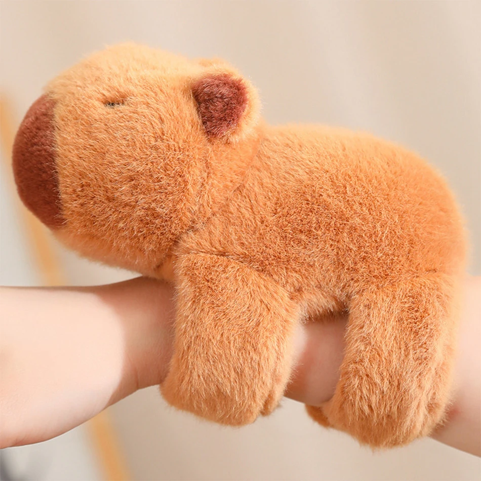 Capybara 플러시 시뮬레이션 Capibara 애니메이션 푹신한 장난감 귀여운 Capybara 플러시 장난감 손 서클 링 동물 인형 인형