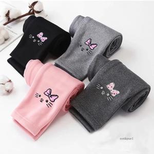 2-8 년 소녀 레깅스 가을 겨울 두꺼운 따뜻한 벨벳 키즈 레깅스 소녀 어린이 하단 부분 바지 스타킹