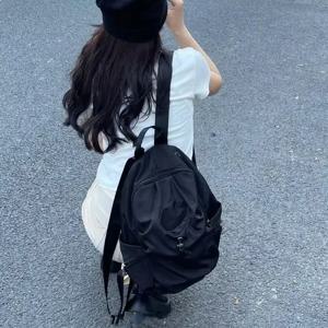Y2k 모든 경기 캐주얼 여성 Schoolbags 빈티지 유행 세련된 한국 여행 가방 학생을위한 새로운 streetwear preppy 간단한 배낭