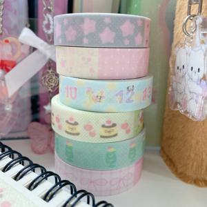 Kawaii Deco Washi 테이프 스크랩북 편지지 Diy Arts Crafts 앨범 귀여운 팬더 마스킹 테이프 스크랩북 용 접착 테이프