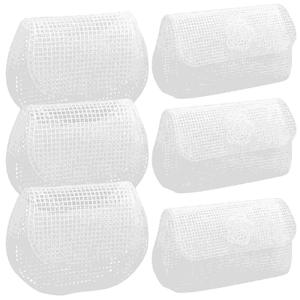 6 Pcs DIY 플라스틱 메쉬 캔버스 시트 가방 만들기 용품 여성 지갑 핸드백 액세서리 토트 장식