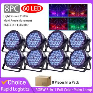 3w*60 led rgb 3 in 1 파 라이트 dmx 512 사운드 제어 dj 파티 조명 웨딩 디스코 조명 볼룸 클럽 프로젝션 무대 램프