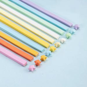별 종이 접기 그라데이션 럭키 스타 5 점 별, DIY 수제 양면 27 색 혼합, 540 매