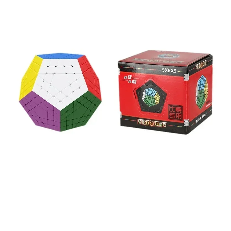 [Picube] SengSo 5x5 Megaminx 5x5x5 Gigaminx 매직 큐브 블랙 베이스 메가 프로페셔널 Cubo Magico 학습 교육 완구