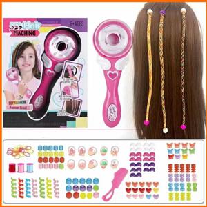 자동 머리 끈 키트 도구 전기 어린이 DIY Braiding 헤어 스타일 트위스트 기계 메이크업 장난감 소녀를위한