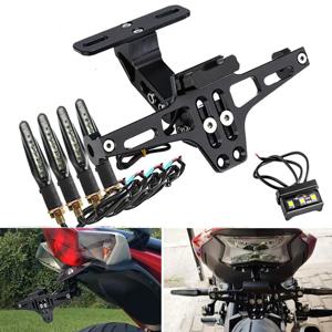 BMW R1200GS 용 오토바이 라이센스 플레이트 홀더 번호판 브래킷 Yamaha MT07 MT10 Kawasaki Z750 Z800 for Duke 125 200 390