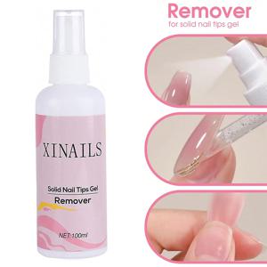 100ml 틀린 손톱 팁 솔리드 접착제 젤 리무버 네일 액체 리무버를 부드럽게하기 쉬운 손톱 젤 가짜 팁 리무버 도구