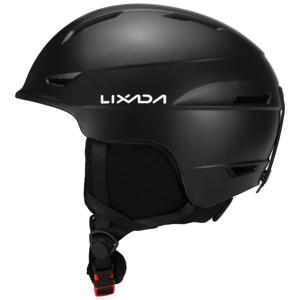 Lixada 남녀공용 스노우보드 헬멧, 분리형 귀마개가 있는 안전 스키 헬멧, 고글 고정 스트랩, 스키 스노우 스포츠 헬멧