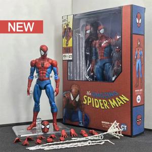 Ct Toys 스파이더맨 Mafex 185 클래식 의상 애니메이션 피규어 Ver Miles Morales 2099 스파이더맨 액션 피규어 입상 장난감 어린이 선물
