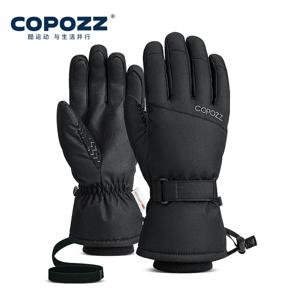 Copozz 성인 따뜻한 겨울 스키 장갑 방수 3M Thinsulate 스노우 보드 장갑 열 오토바이 사이클링 장갑 남성 여성