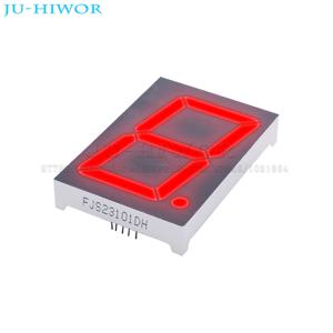 2pcs 2.3 인치 1 비트 7 세그먼트 빨간색 LED 디스플레이 10 핀 23101DH 23011CH 공유 일반 양극 음극 디지털 디스플레이