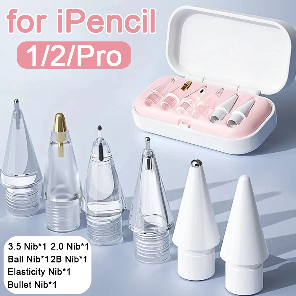 Apple Pencil 1 2 Pro Gen 범용 소프트 펜촉 IPencil IPad Pro 스타일러스 펜 펜촉용 교체 연필 팁