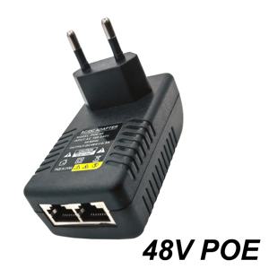 POE 전원 지원 IP 카메라 전원 공급 장치용 48V 0.5A EU 플러그 이더넷 어댑터 전화 AP JIENUO